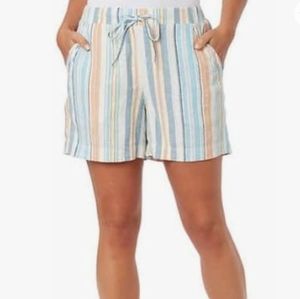 New Briggs striped shorts women size small NWT